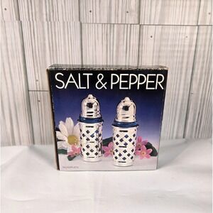 Vintage Webster Wilcox Silverplate‎ Salt & Pepper Shakers, Tradewinds, New